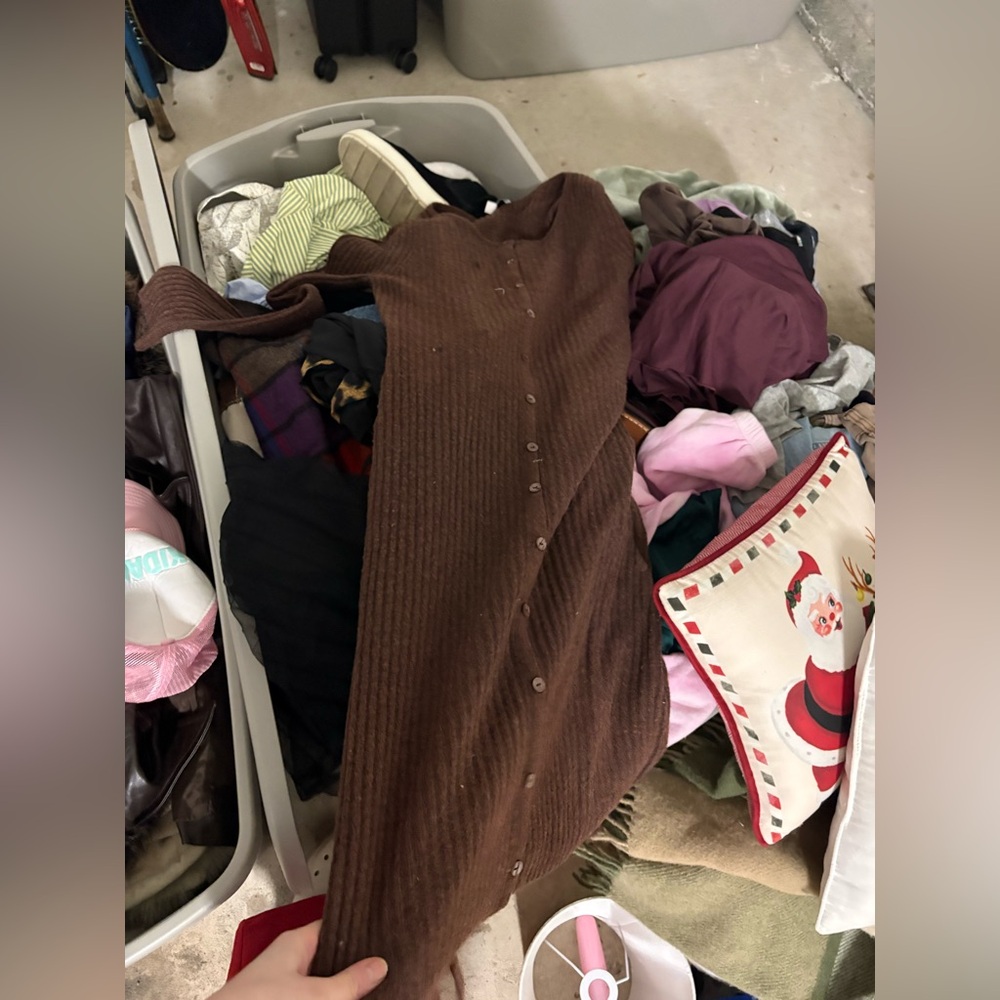 Never worn MAGASCHONI brown long sweater dress
